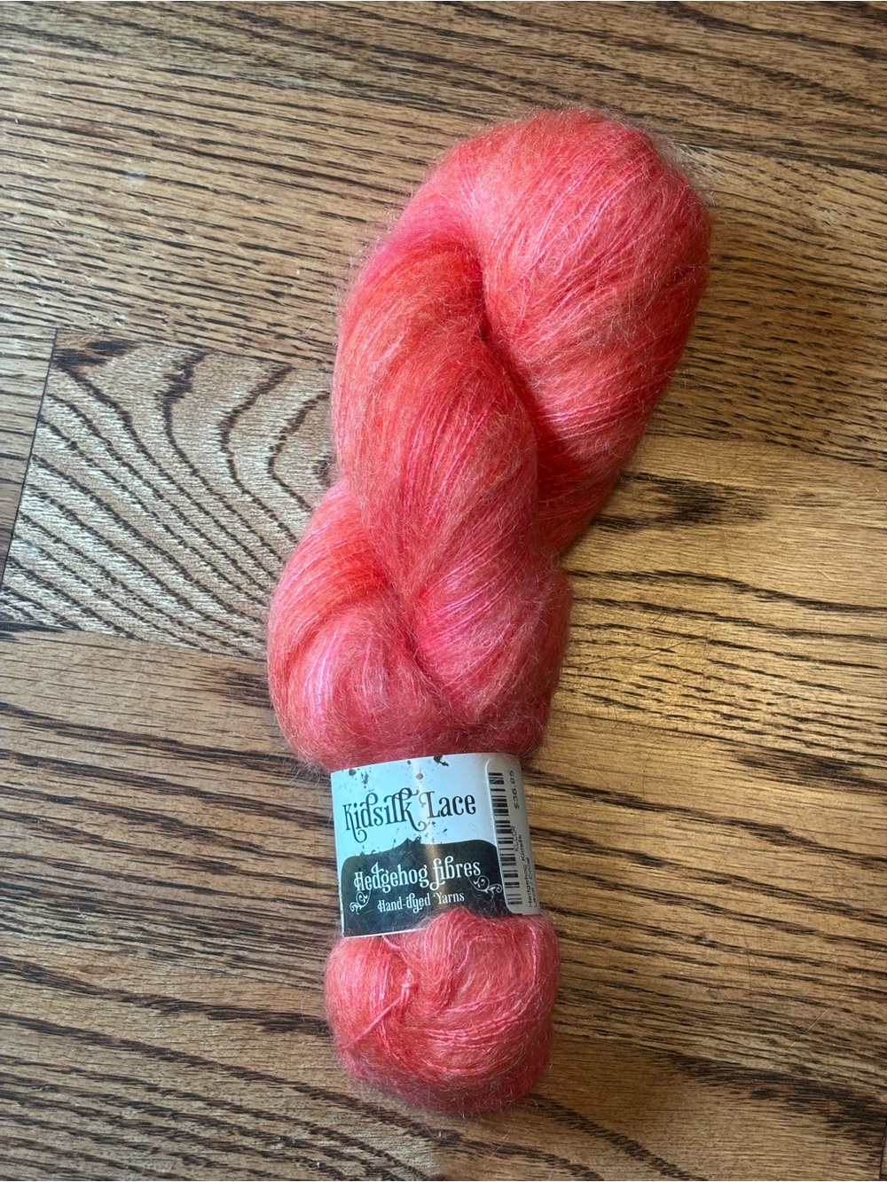 Hedgehog Fibres Yarn Kidsilk Lace Coral Kid Mohair Silk Lace Weight Tonal Knit
